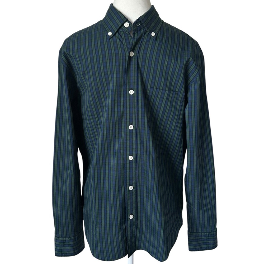 J. Crew Men’s Slim Untucked Performance Plaid Casual Button Down Shirt S